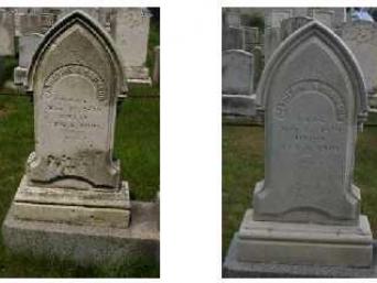 Gravestone 3 Before & After